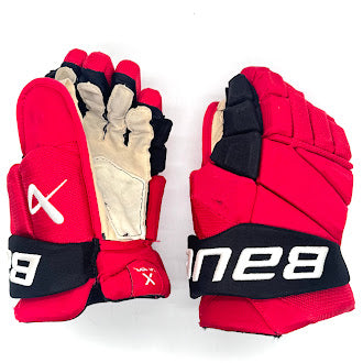 Bauer Vapor Hyperlite - Gant NHL Pro Stock d'occasion - Sebastian Aho (rouge/noir) n° 2